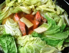 甘塩鮭と白菜の煮物　調理⑤
