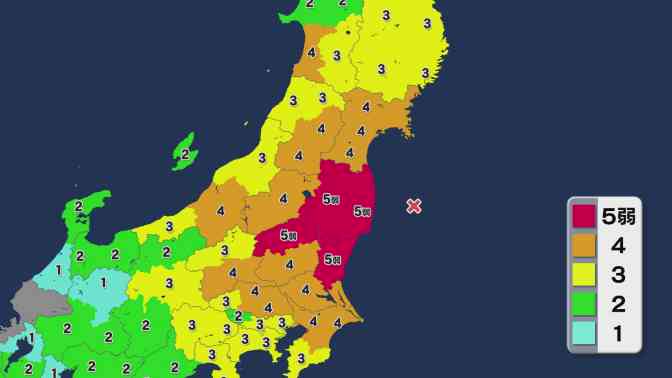 福島県沖で午前5時59分頃M7.3の地震、福島県沿岸に“津波警報”今すぐ避難を … 予想される津波の高さは最大で3m