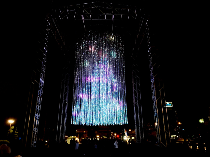 徳島LEDアートフェスティバル リバーサイドクリスタルツリー