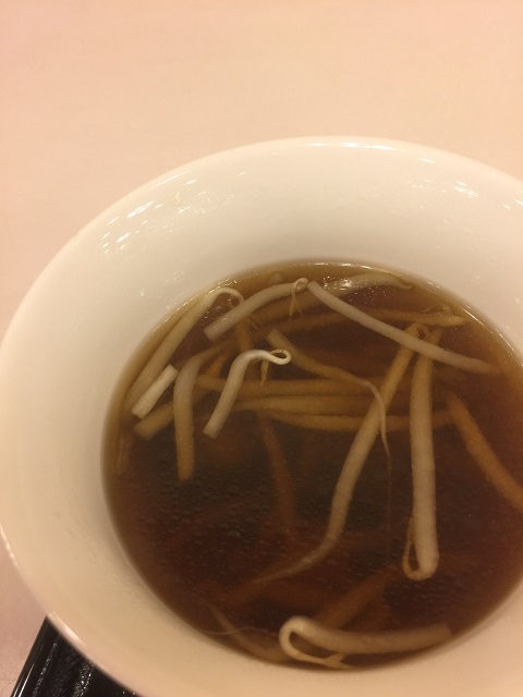 鶴岡もっけだのぉ食堂 菊芋ともやしの中華スープ