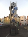 JR川内駅　太陽電池式時計塔