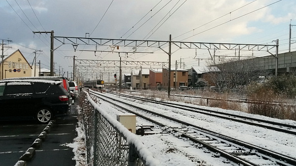 雪の線路