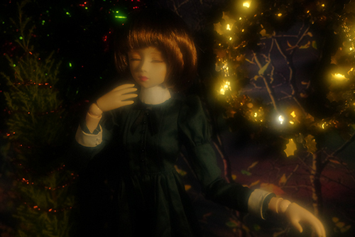 PARABOX、47グレーテルの閉眼ヘッドをメイクした、眠る乙女、葉子。クリスマスの夜に。