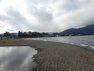 冬の和邇浜
